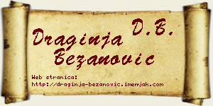 Draginja Bežanović vizit kartica